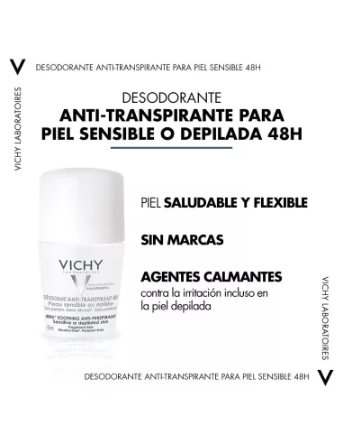 Vichy Desodorante Bola Piel Sensible 50 ml