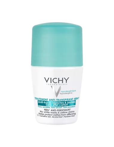 Vichy Desodorante Bola Anti Manchas Blancas y Amarillas Tapon Verde 50ML