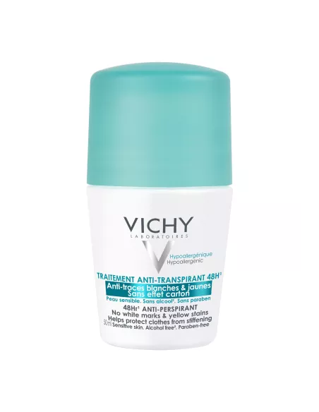 Vichy Desodorante Bola Anti Manchas Blancas y Amarillas Tapon Verde 50ML