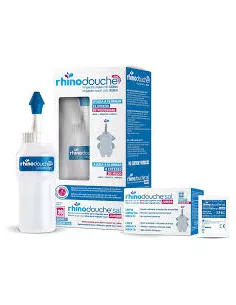 Rhinodouche Junior Pack Irrigador Nasal + Sinusal 250 ml + 26 sobres Mezcla de Sales 2.5 g