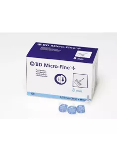 Aguja para Plumas Estéril Bd 31 g (0.25 Mm X 8 M