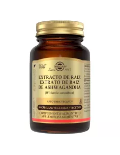 Solgar Extracto De Raiz De Ashwagandha 60 Capsulas Vegetales