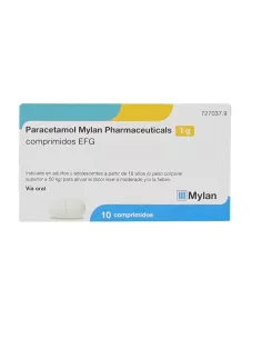 Paracetamol Mylan EFG 1gr 10 Comprimidos