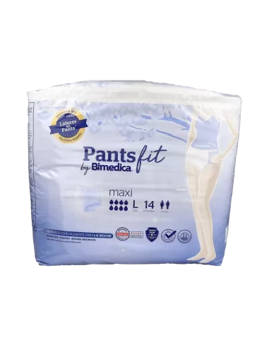 Absorbente De Incontinencia De Orina Fit Pants Maxi 14 Unidades Talla Grande