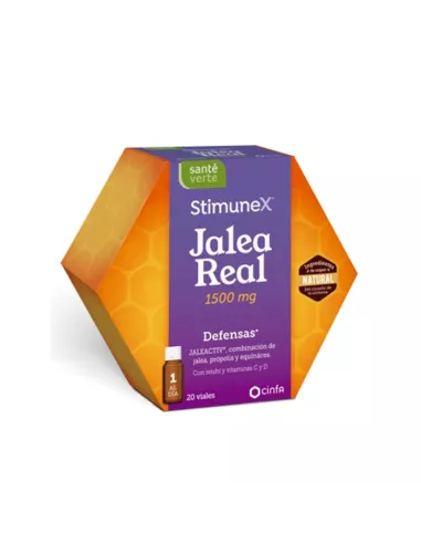 Sante Verte Stimunex Jalea Real Desarrollo Y Defensas Infantil 20 Viales 10 Ml Sabor Fresa