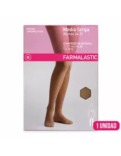 Media Larga (A-F) Compresión Normal Farmalastic Blonda Talla Reina Plus