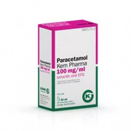 Paracetamol Kern Pharma Efg 100 mg/ml solución Oral 1 Frasco 30 ml Kern pharma - 1