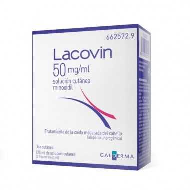 Lacovin 50 mg/ml solución Cutánea 2 Frascos 60 ml Galderma - 1