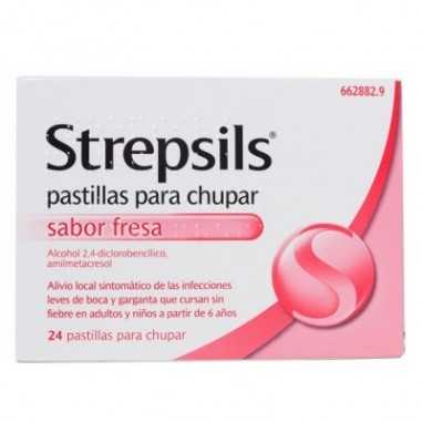 Strepsils 24 Pastillas para Chupar Fresa Reckitt benckiser healthcare, s.a. - 1
