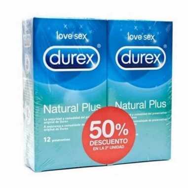 Durex Natural Plus Preservativos 12 Preservativos 2 Cajas Reckitt benck hc - 1