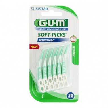 Gum Soft Picks Advanced Gum 650 30 U Sunstar - 1