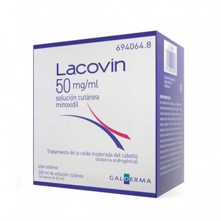 Lacovin 50 mg/ml solución Cutánea 4 Frascos 60 ml Galderma - 1