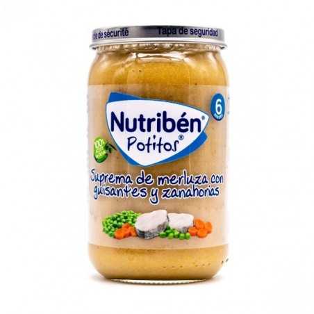 Nutriben Suprema de Merluza con guisantes Zanahoria Potito 235 g Alter fcia - 1