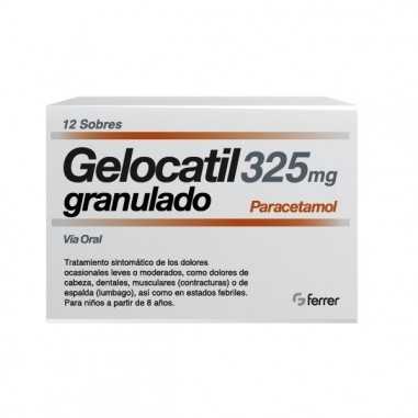 Gelocatil 325 mg 12 sobres granulado...