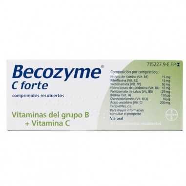 Becozyme C Forte 30 comprimidos recubiertos Bayer hispania s.l. - 1