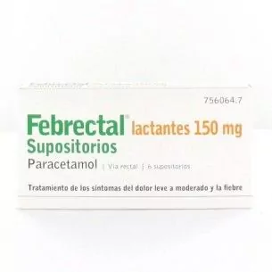 Febrectal Lactantes 150 mg 6 Supositorios Almirall s.l. - 1