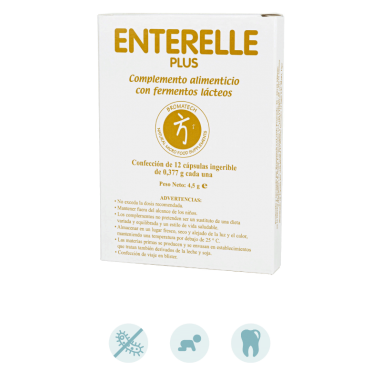Enterelle Plus 12 Caps Nutribiotica - 1
