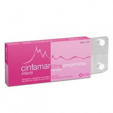 Cinfamar Infantil 25 mg 10...