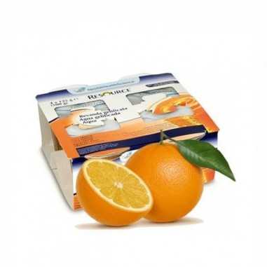 Resource Aqua + Gelificada 125 g 4 Tarrinas Naranja Nestle españa - 1