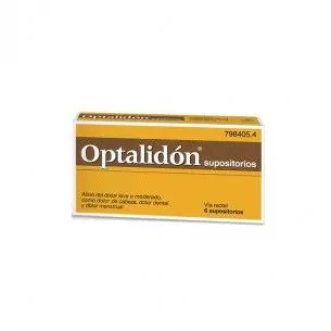 Optalidon 500 mg/75 mg 6 Supositorios Perrigo España - 1