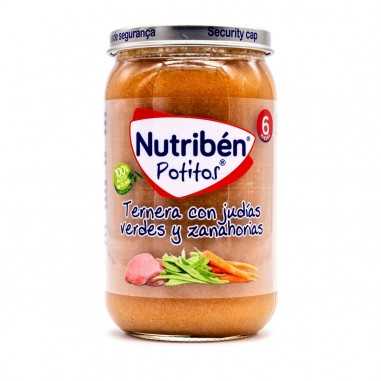Nutriben Ternera con Judias Verdes y Zanahorias Potito 235 g Alter fcia - 1