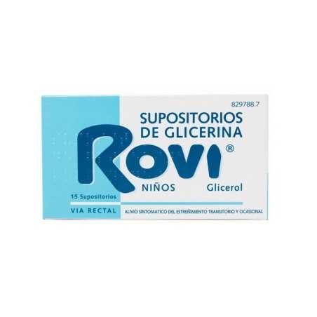 Supositorios de Glicerina Rovi Niños 1,44 g 15 Supositorios Pfizer - 1