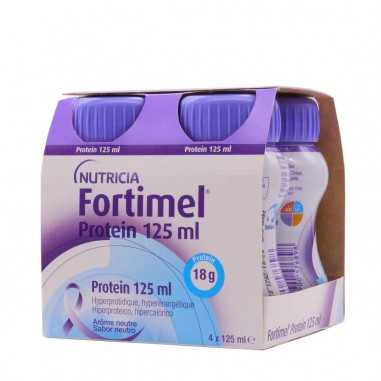 Fortimel Protein 4 Botellas 125 ML Sabor Neutro Nutricia - 1