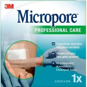 Esparadrapo Hipoalérgico Papel Micropore-p (1533) 3m españa - 1