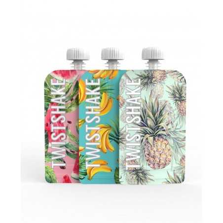 Twistshake Squeeze Bag 220ml Pack 3 Dispafar - 1