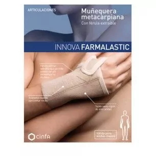 Muñequera Metacarpiana con Ferula Talla Pequeña Farmalastic Cinfa - 1