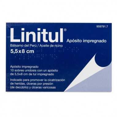 Linitul 10 Apósitos Impregnados 5,5 X 8 Cm Alfasigma españa s.l. - 1
