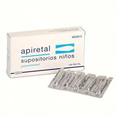 Apiretal Niños 250 mg 5 Supositorios