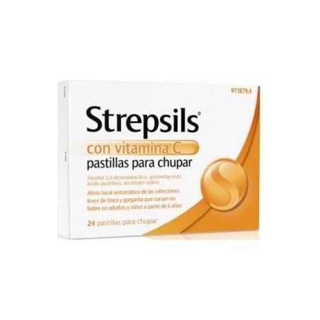 Strepsils con Vitamina C 24 Pastillas para Chupar Reckitt benckiser healthcare, s.a. - 1