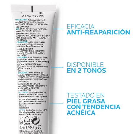 La Roche Posay Effaclar Duo (+) Unifiant Tono Claro 40ml La Roche Posay - 6