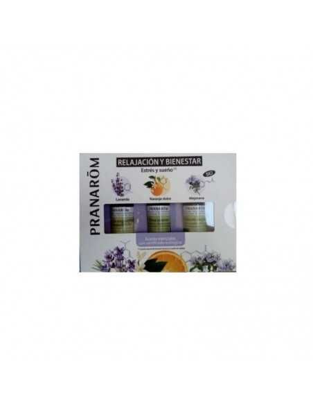 Pranarom Cofre Relajación y Bienestar, Estrés y Sueño Aceites Naranja, Lavanda y Mejorana 10ml Pranarom internacional s.a. - 1