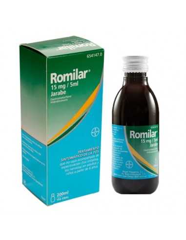 Romilar 15 mg/5 ml Jarabe 1 Frasco 200 ml Bayer hispania s.l. - 1