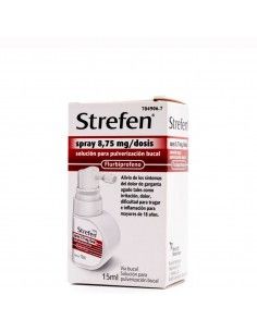 Strefen spray 8,75 mg/dosis solución para pulverizacion bucal 1 frasco 15 ml (sabor miel y limon) Reckitt benckiser healthcare, 2