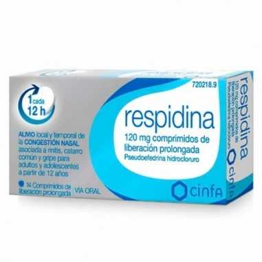 Respidina 120 mg 14 comprimidos...