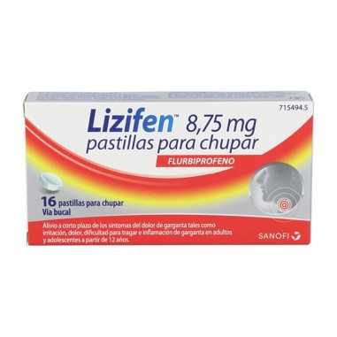 Lizifen 8.75 mg 16 Pastillas para Chupar Menta Sanofi aventis s.a. - 1