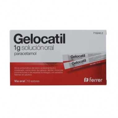 Gelocatil 1 g 10 sobres solución Oral Ferrer internacional - 1