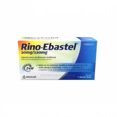 Rino-ebastel 10 mg/120 mg 7 Cápsulas...
