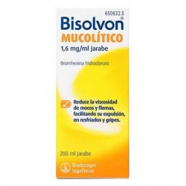Bisolvon Mucolitico 1,6 mg/ml Jarabe 1 Frasco 200 ml Sanofi aventis s.a. - 1