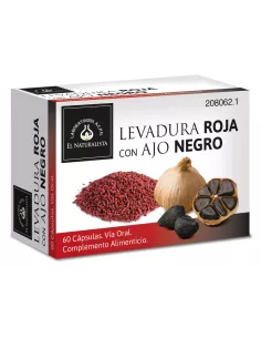 Levadura Roja Con Ajo Negro El Naturalista 60 Capsulas