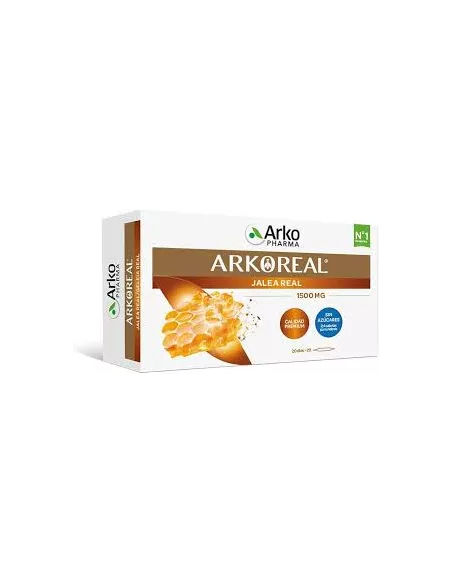 ARKOREAL JALEA REAL VITAMINADA SIN AZUCAR 1000 MG 20 AMPOLLAS 15 ML