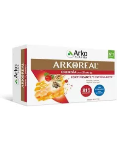 ARKOREAL JALEA REAL GINSENG SIN AZUCAR 20 AMPOLLAS 15 ML