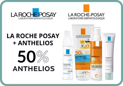 La Roche Posay + Anthelios — 50% dto. en Anthelios