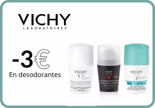 Vichy Desodorantes 3€ de descuento